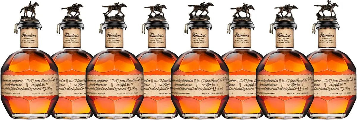 Blanton's Single Barrel 8 Letter Set 8 X 750Ml 1