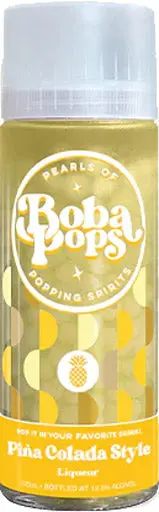 Boba Pops Pina Colada Flavored Liqueur 375Ml 1