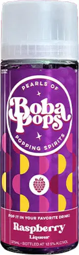 Boba Pops Raspberry Flavored Liqueur 375Ml 1