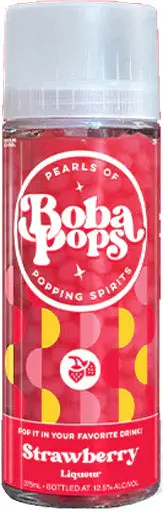 Boba Pops Strawberry Flavored Liqueur 375Ml 1