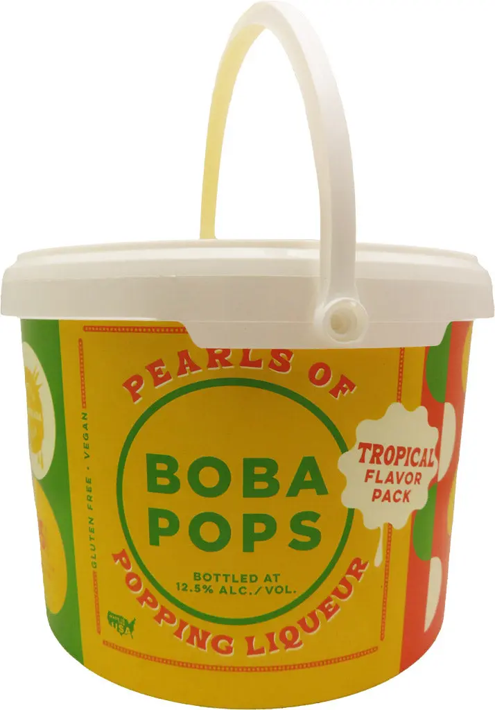 Boba Pops Tropical Flavor Party Bucket 15X50ml 1