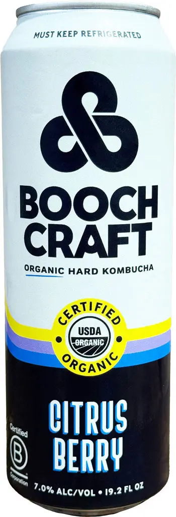 Booch Craft Citrus Berry Organic Hard Kambucha 19.2Oz Can 1