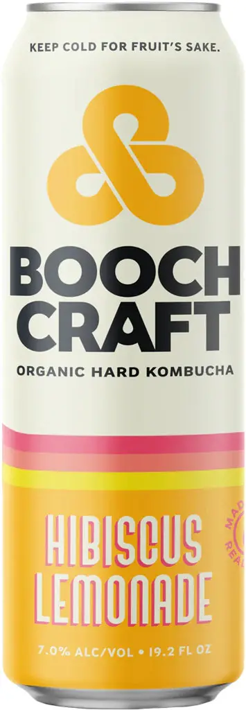 Booch Craft Hibiscus Lemonade Hard Kombucha 19.2Oz Can 1
