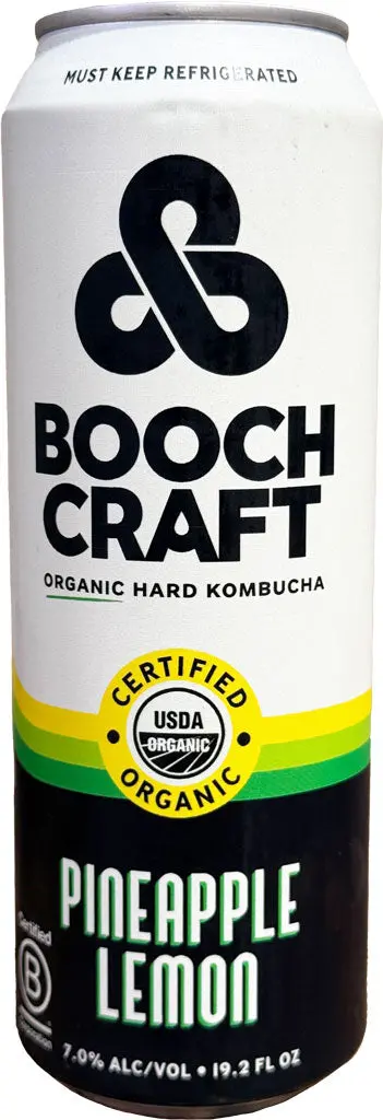 Booch Craft Pineapple Lemon Organic Hard Kombucha 19.2Oz Can 1