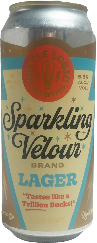 Bottle Logic Sparkling Velour Lager 16Oz Can 1