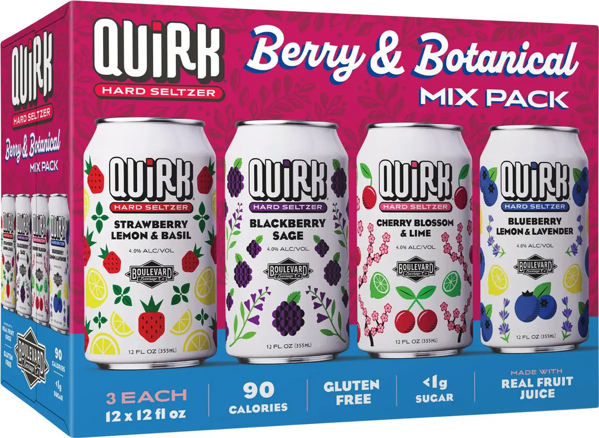 Boulevard Quirk Berry & Botanical Mix Variety 12Pk Can 1