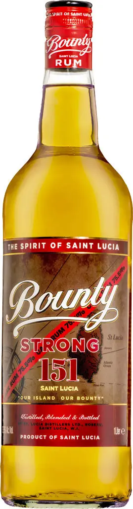 Bounty Strong 151 Proof Rum 1L 1