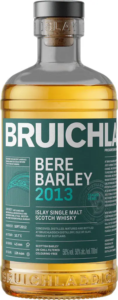 Bruichladdich Bere Barley Single Malt Whisky 2013 750Ml 1