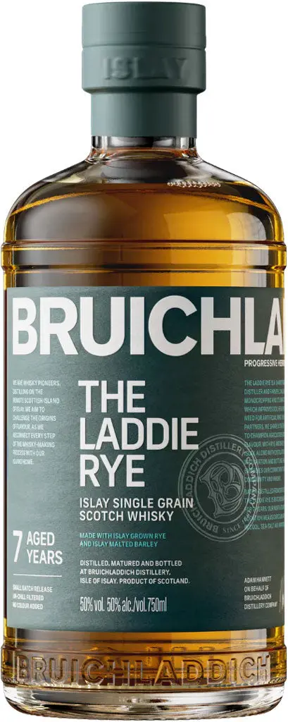 Bruichladdich The Laddie Rye 7 Year Old Scottish Barley Single Grain Scotch Whisky 750Ml 1