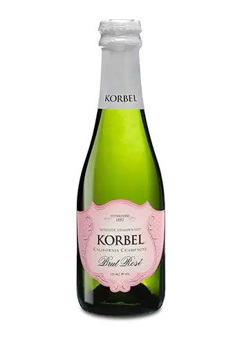 Korbel Brut Rose Crown Top Cap 187Ml 1
