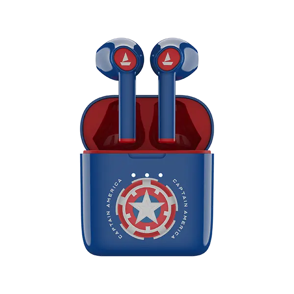 Boat Airdopes 131 Captain America Marvel Edition | Wireless Earbuds With 13Mm Audio Drivers, Iwp Technology, Type C Charging, Voice Assistant On Single Press 1