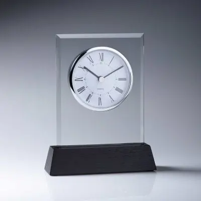 Clock Glass With Black Base 1