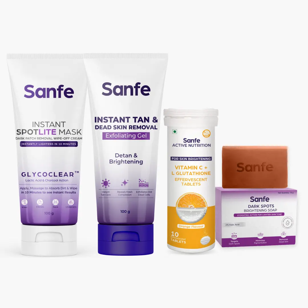 Sanfe 4-Step Glow & Clear Skin Combo 1