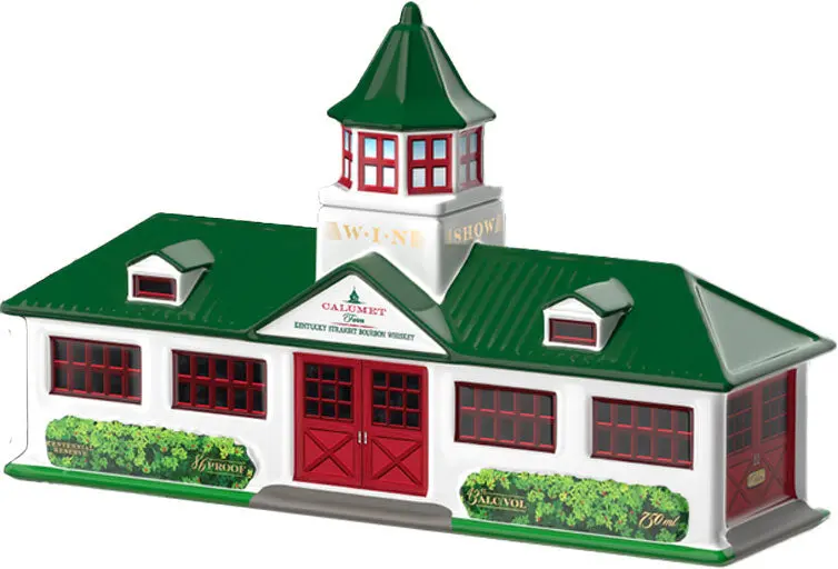 Calumet Farm Straight Bourbon Whiskey Ceramic Decanter 750Ml 1