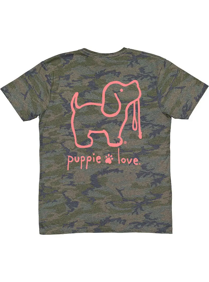 Camo Logo Pup, Youth Ss 1