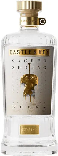 Castle & Key Sacred Spring Vodka 750Ml 1