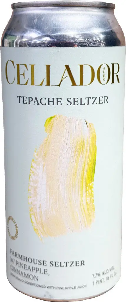 Cellador Tepache Seltzer Pineapple Cinnamon Seltzer 16Oz Can 1