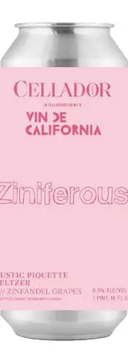 Cellador X Vin De Ca Ziniferous Seltzer 16Oz Can 1
