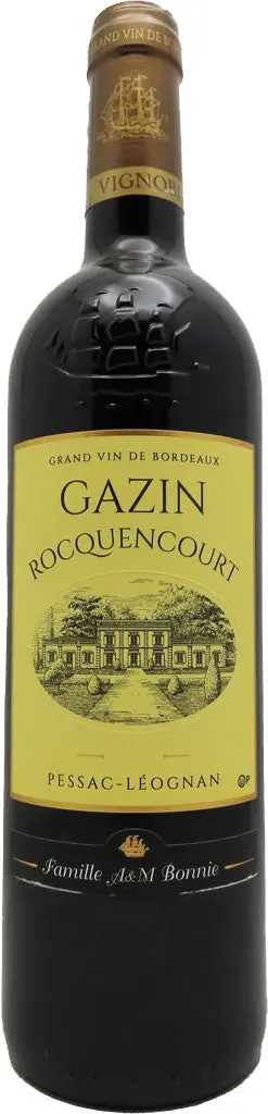 Chateau Gazin Rocquencourt Pessac-Leognan Kosher 2022 750Ml 1