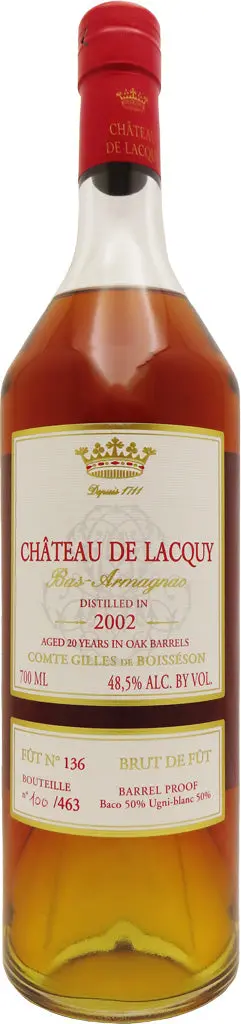 Chateau De Lacquy Armagnac 2002 20Yr 700Ml 1