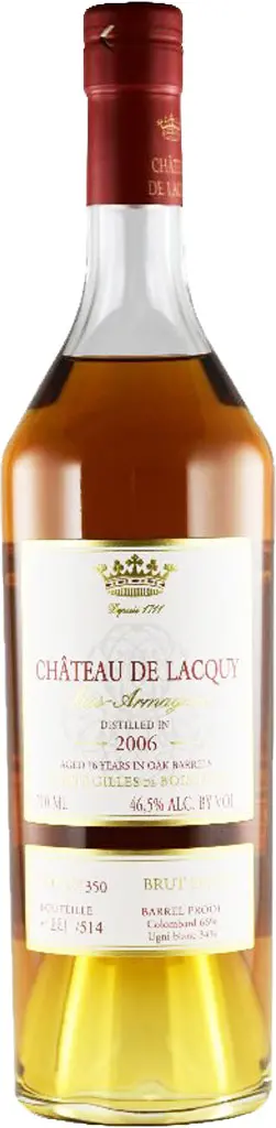 Chateau De Lacquy Armagnac 2006 16Yr 700Ml 1