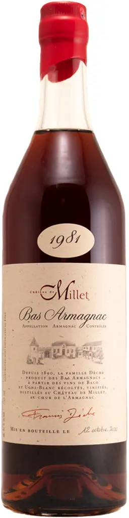Chateau De Millet Armagnac 1981 750Ml 1