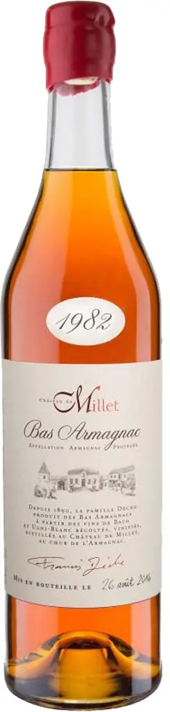 Chateau De Millet Armagnac 1982 750Ml 1
