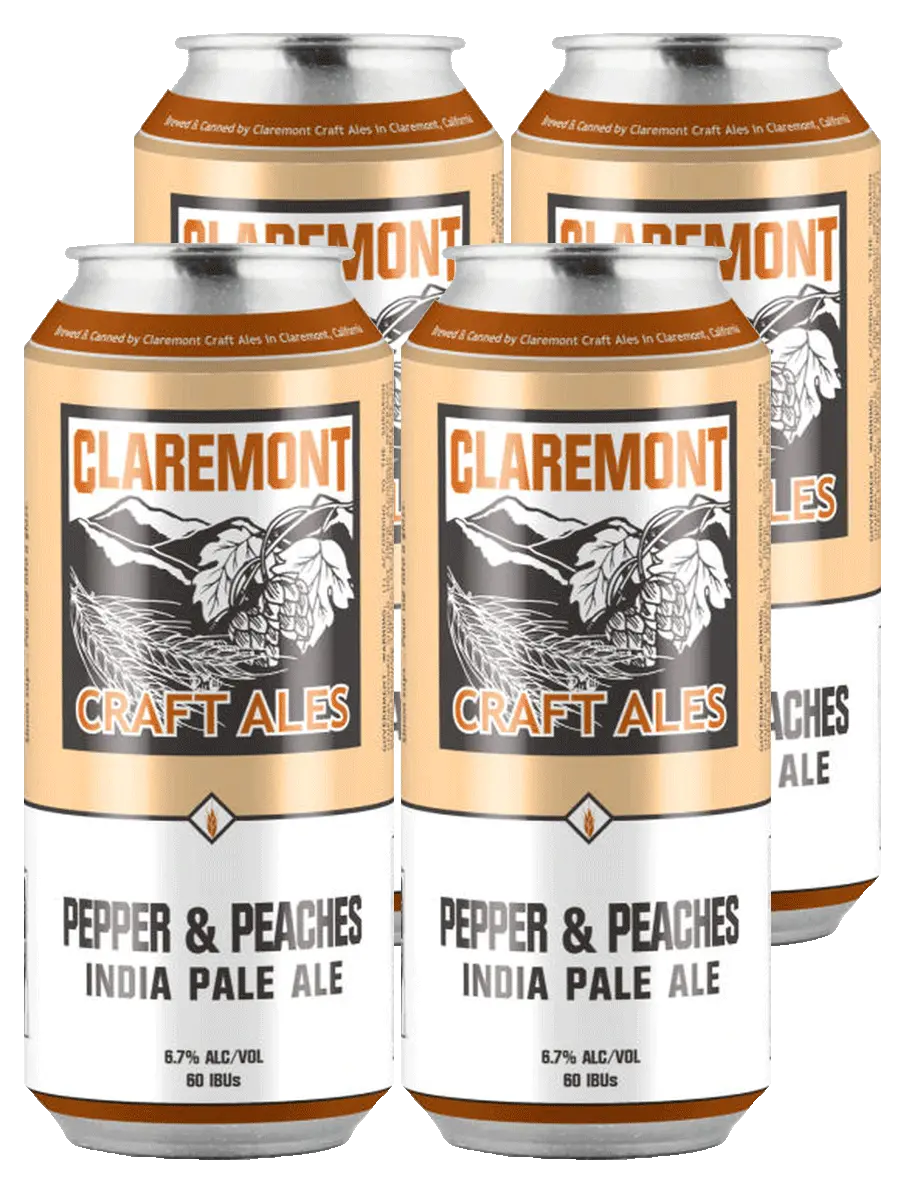 Claremont Pepper & Peaches Ipa 16Oz Can 1