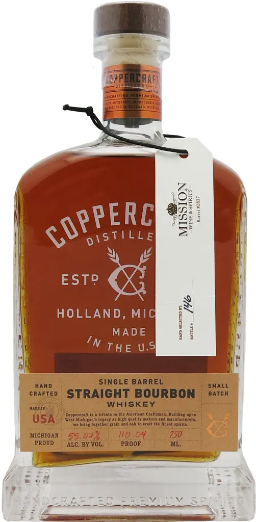 Coppercraft "Mission Exclusive" 9 Year Old Cask Strength Bourbon 110.04 Proof 750Ml 1