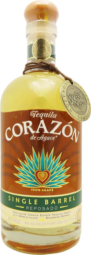 Corazon Reposado Tequila Single Barrel Aged In Sazerac Rye Barrels 750Ml 1