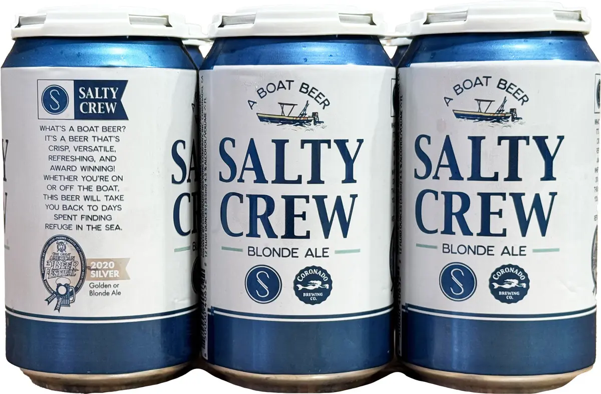 Coronado Brewing Salty Crew Blonde 6Pk Cans 1