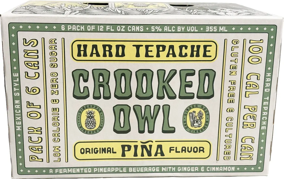 Crooked Owl Hard Tepache Pina  6Pk Cans 1