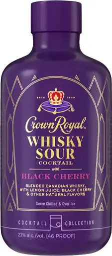 Crown Royal Black Cherry Sour Whisky Cocktail 375Ml 1