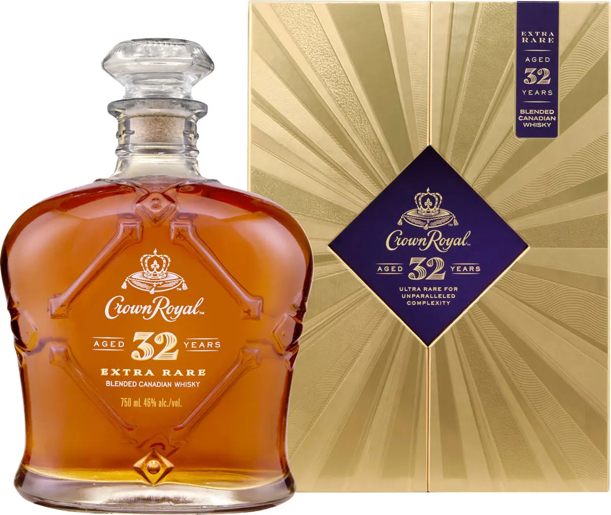Crown Royal Extra Rare 32 Year Old Blended Canadian Whisky 750Ml 1
