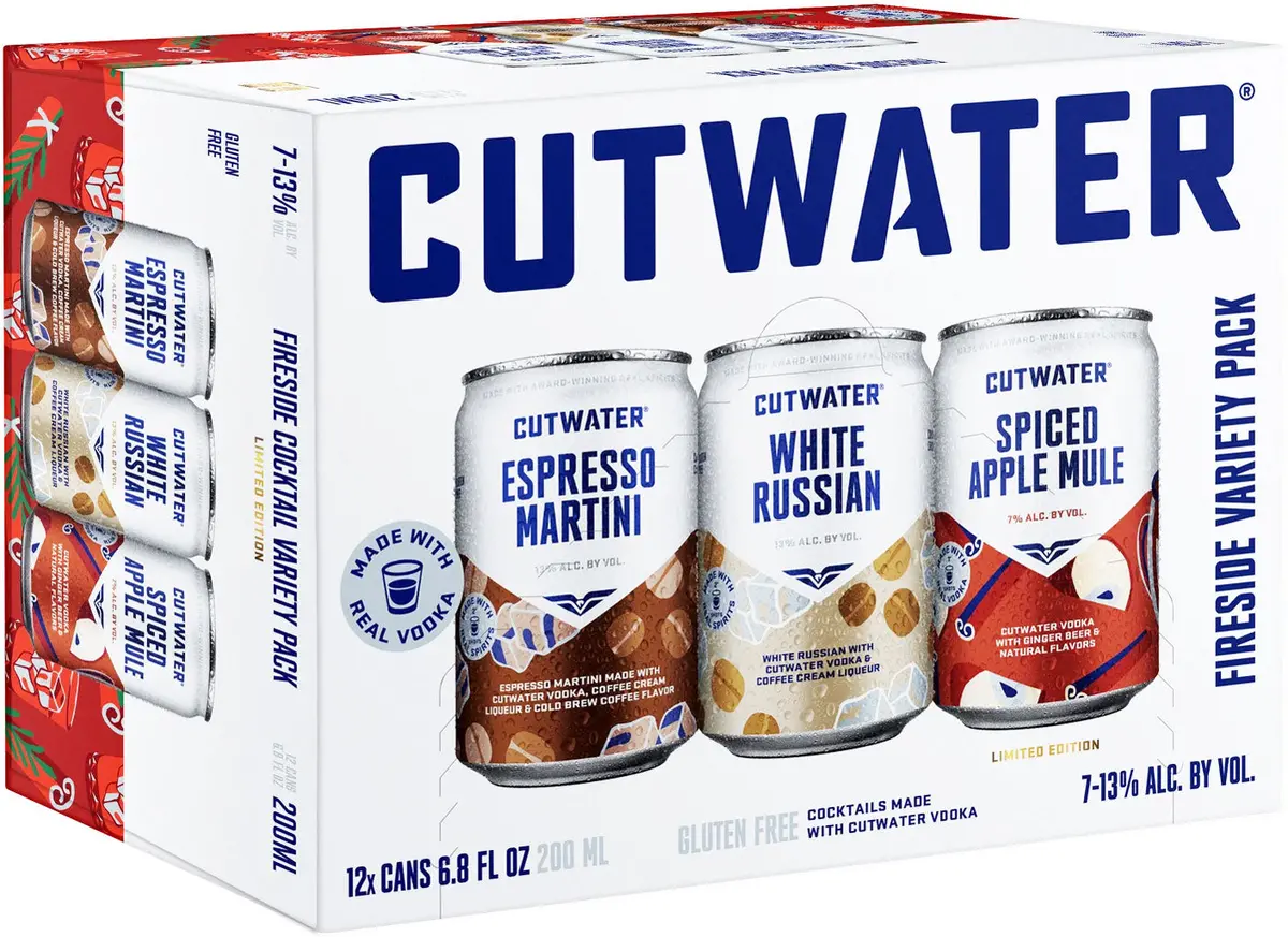 Cutwater Fireside Cocktail Variety Pack 12Pk 1