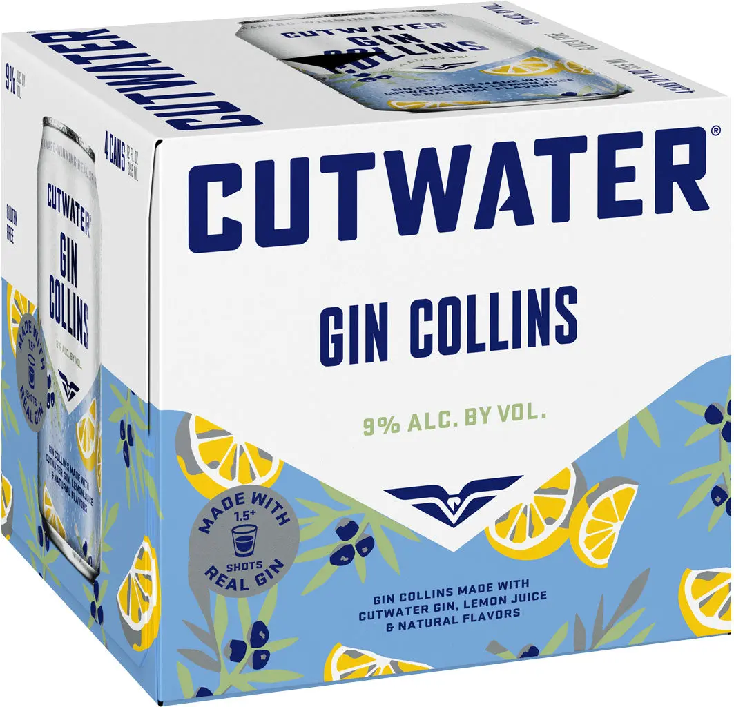 Cutwater Spirits Gin Collins 4Pk 1