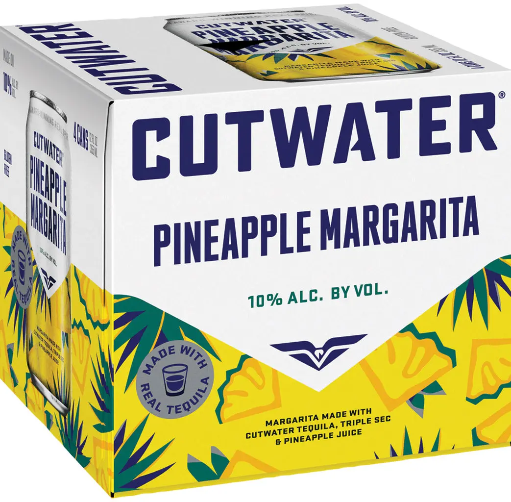 Cutwater Spirits Pineapple Margarita 4Pk 1