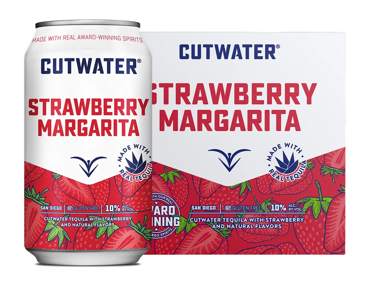 Cutwater Spirits Strawberry Margarita 4Pk 1