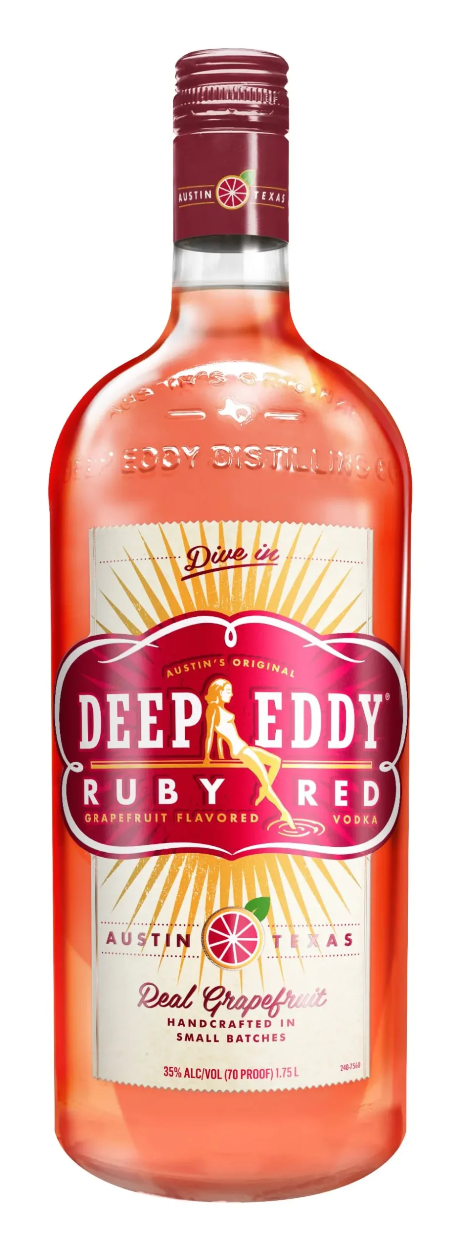 Deep Eddy Ruby Red Grapefruit Vodka 1.75L 1