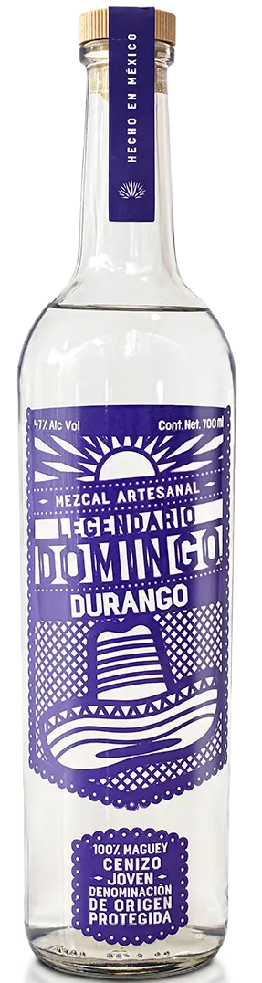 Legendario Domingo Durango Cenizo Mezcal 750Ml 1