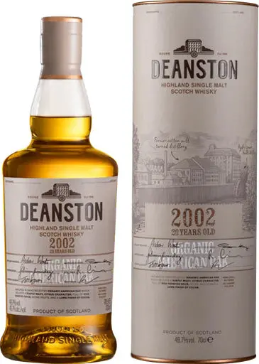 Deanston Organic American Oak Single Malt Whisky 2002 20 Year Old 700Ml 1