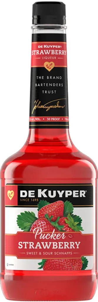 Dekuyper Strawberry Pucker 30 Proof 750Ml 1