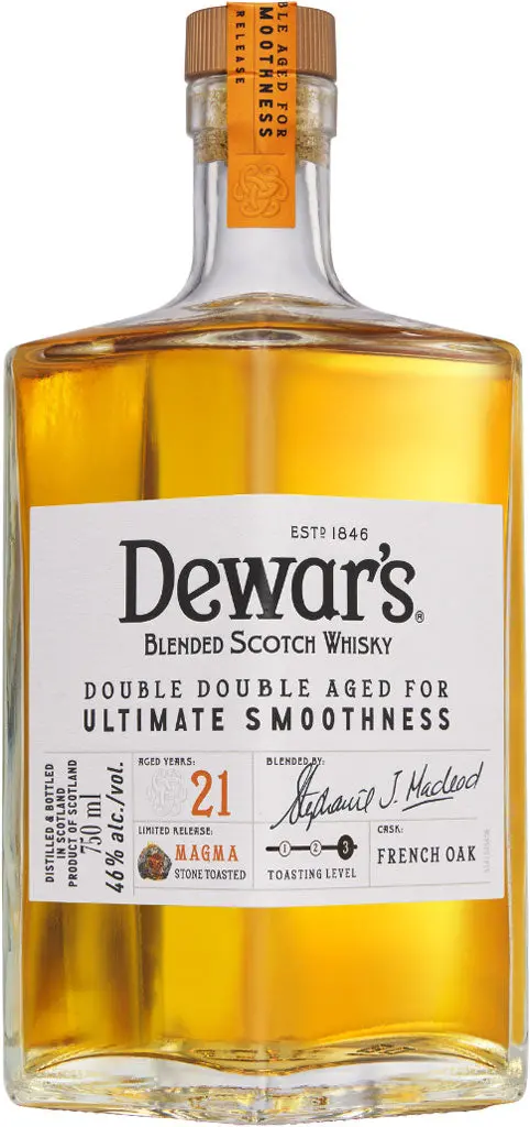 Dewar's Double Double 21 Year Old Magma Stone Toasted Blended Scotch Whisky 750Ml 1