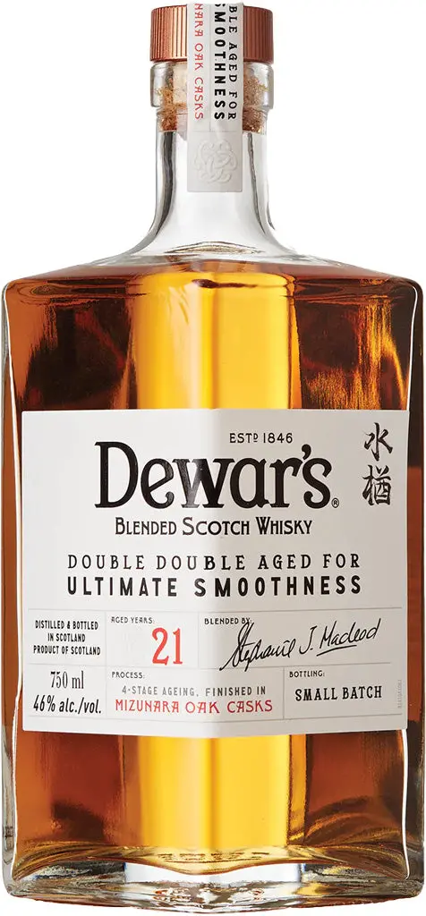 Dewar's Double Double 21 Year Old Mizunara Oak Cask Blended Scotch Whisky 750Ml 1