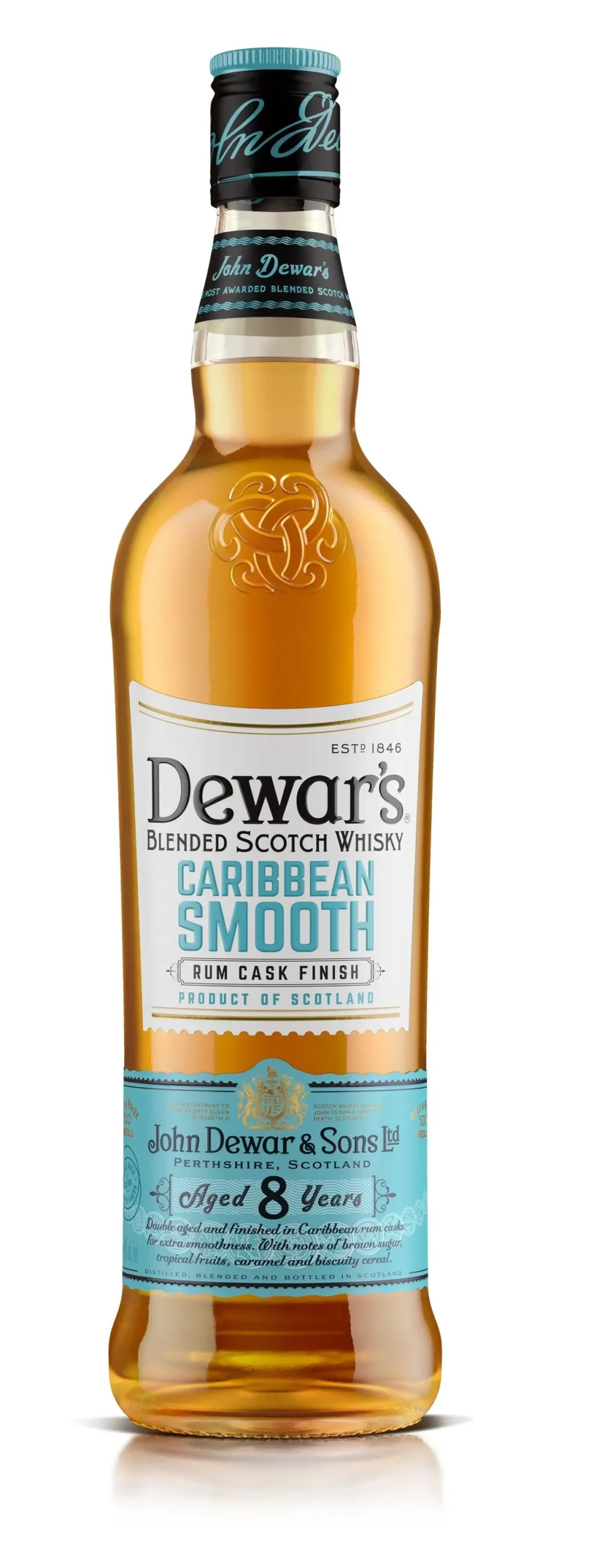 Dewar's Caribbean Rum Cask Finish 8 Year Blended Scotch Whisky 750Ml 1