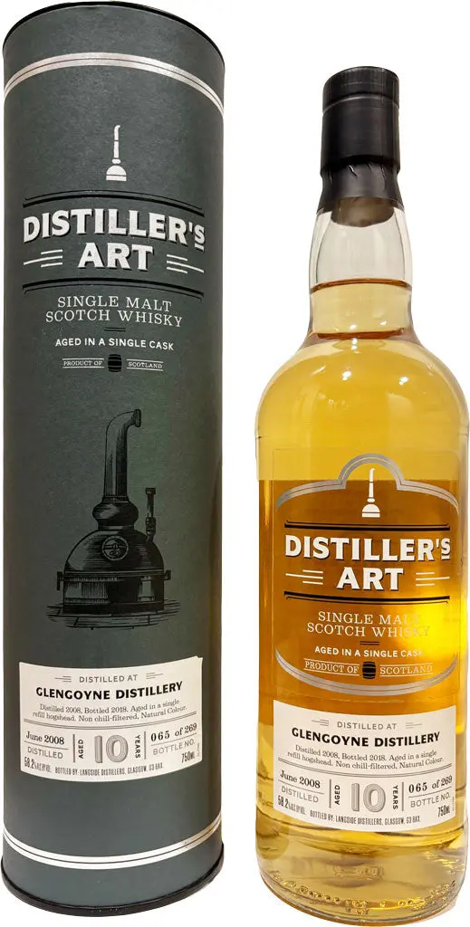 Distiller's Art Glengoyne Single Malt Scotch Whiskey 10Yr 2008 750Ml 1