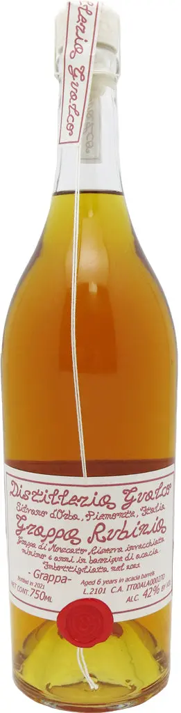 Distilleria Gualco Rubinia Moscato Grappa 750Ml 1