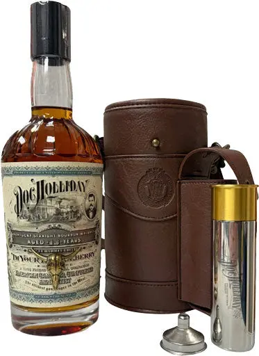 Doc Holliday Hunter Bag W/ Bullet Flask Bourbon 13 Year Old 700Ml 1