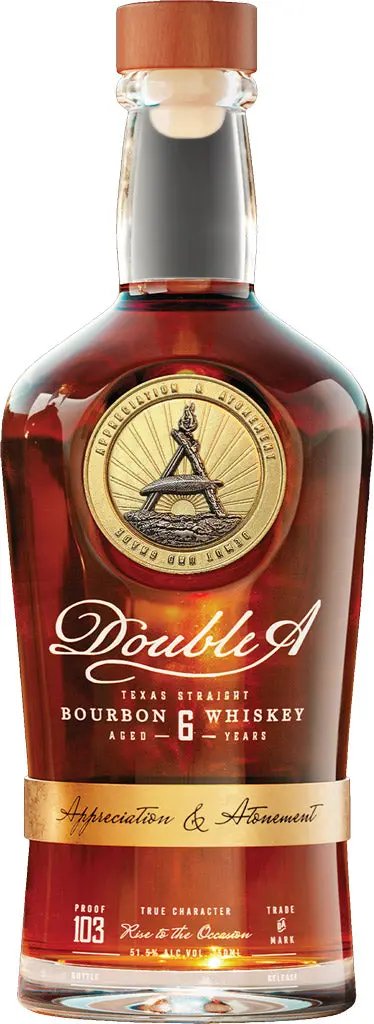 Double A Texas Straight Bourbon Whiskey 103 Proof 6 Year Old 750Ml 1