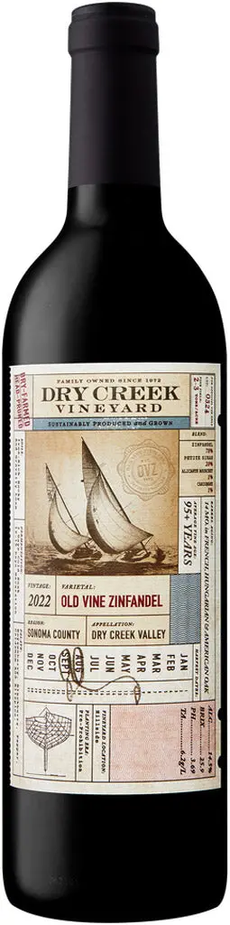 Dry Creek Vineyard Old Vine Zinfandel 2022 750Ml 1